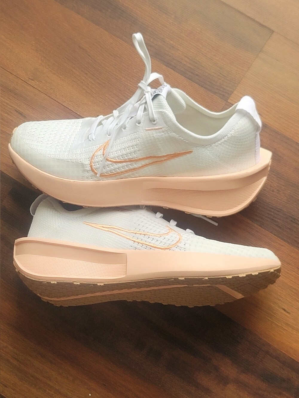 Nike Women’s Running Shoes - White with Peach Accent